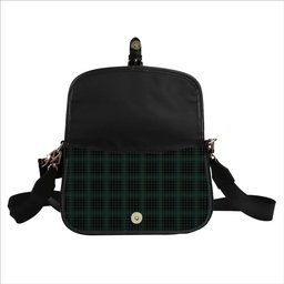 ScotsTee Shop Scottish McAuley Hunting Modern Tartan Women's Chain Crossbody Bag Square Bag