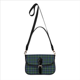 ScotsTee Shop Scottish McDonell Of Glengarry Ancient Tartan Women's Chain Crossbody Bag Square Bag