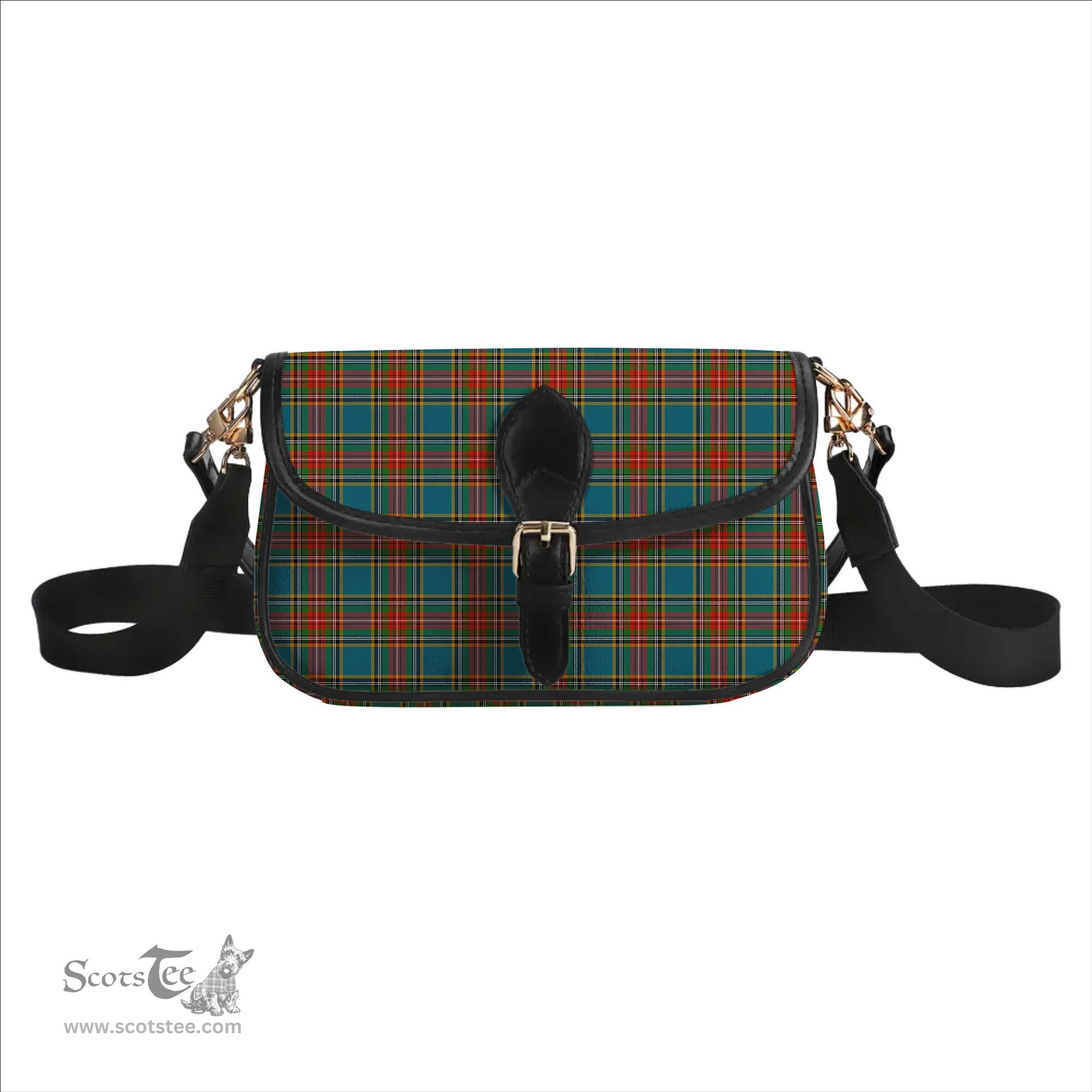 ScotsTee Shop Scottish McBeth Ancient Tartan Women's Chain Crossbody Bag Square Bag