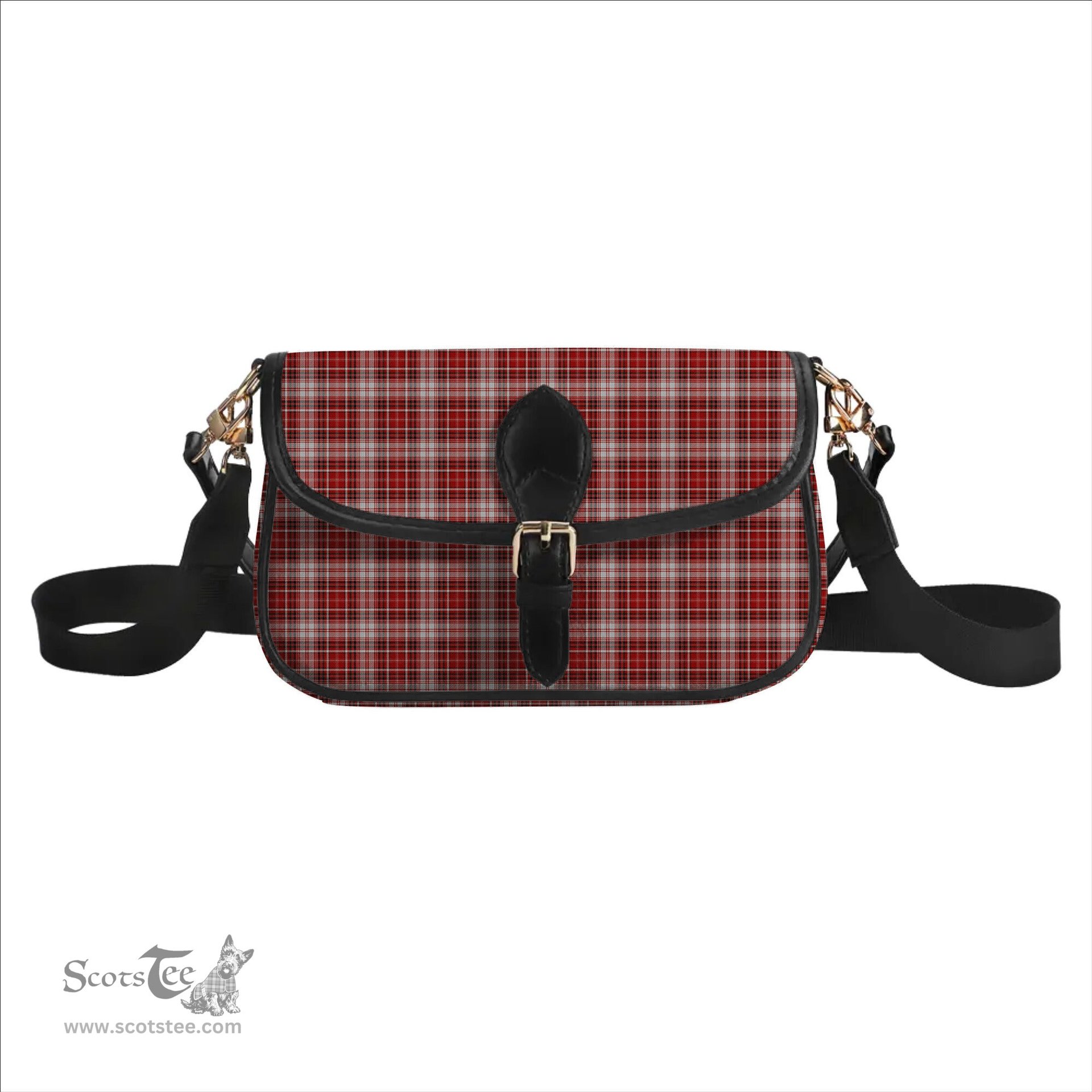 ScotsTee Shop Scottish McDougall Dress Tartan Women's Chain Crossbody Bag Square Bag
