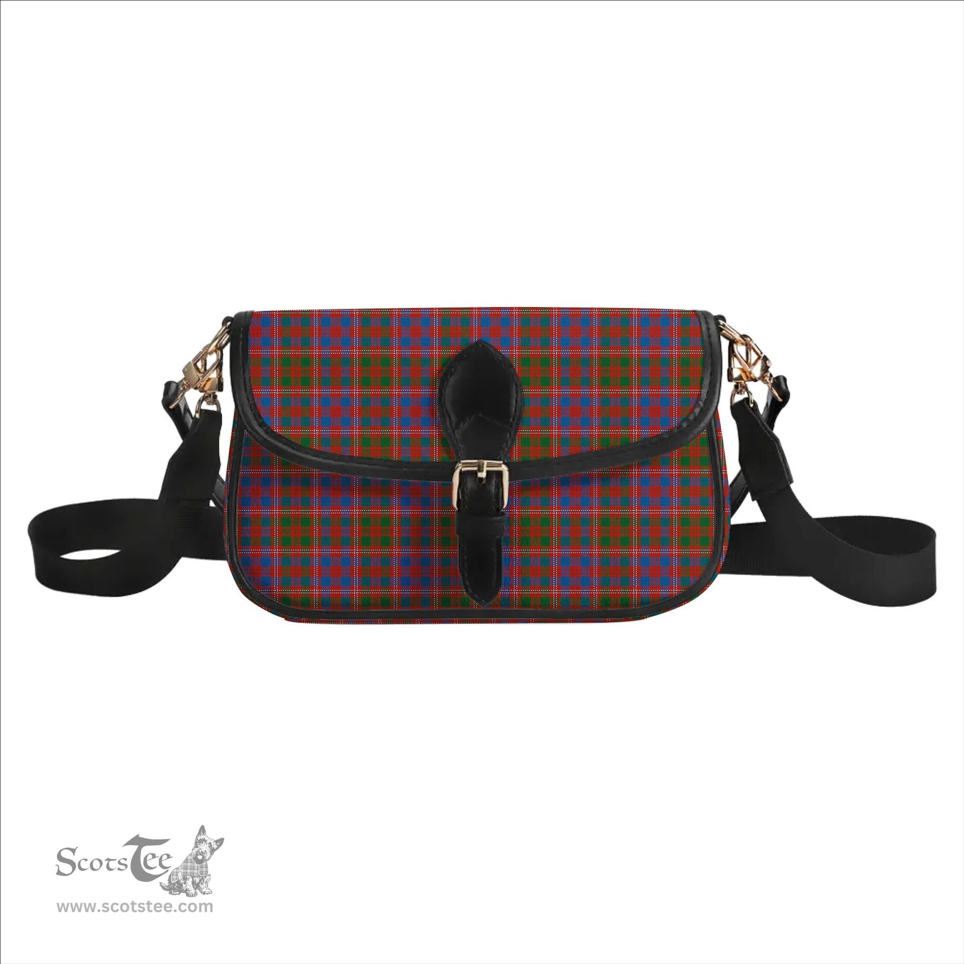 ScotsTee Shop Scottish McColl Hunting Ancient Tartan Women's Chain Crossbody Bag Square Bag
