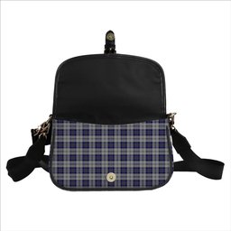 ScotsTee Shop Scottish McPherson Dress Blue Tartan Women's Chain Crossbody Bag Square Bag