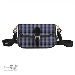 ScotsTee Shop Scottish McPherson Dress Blue Tartan Women's Chain Crossbody Bag Square Bag