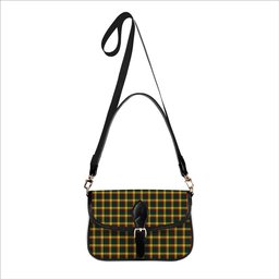 ScotsTee Shop Scottish McMillan Old Modern Tartan Women's Chain Crossbody Bag Square Bag