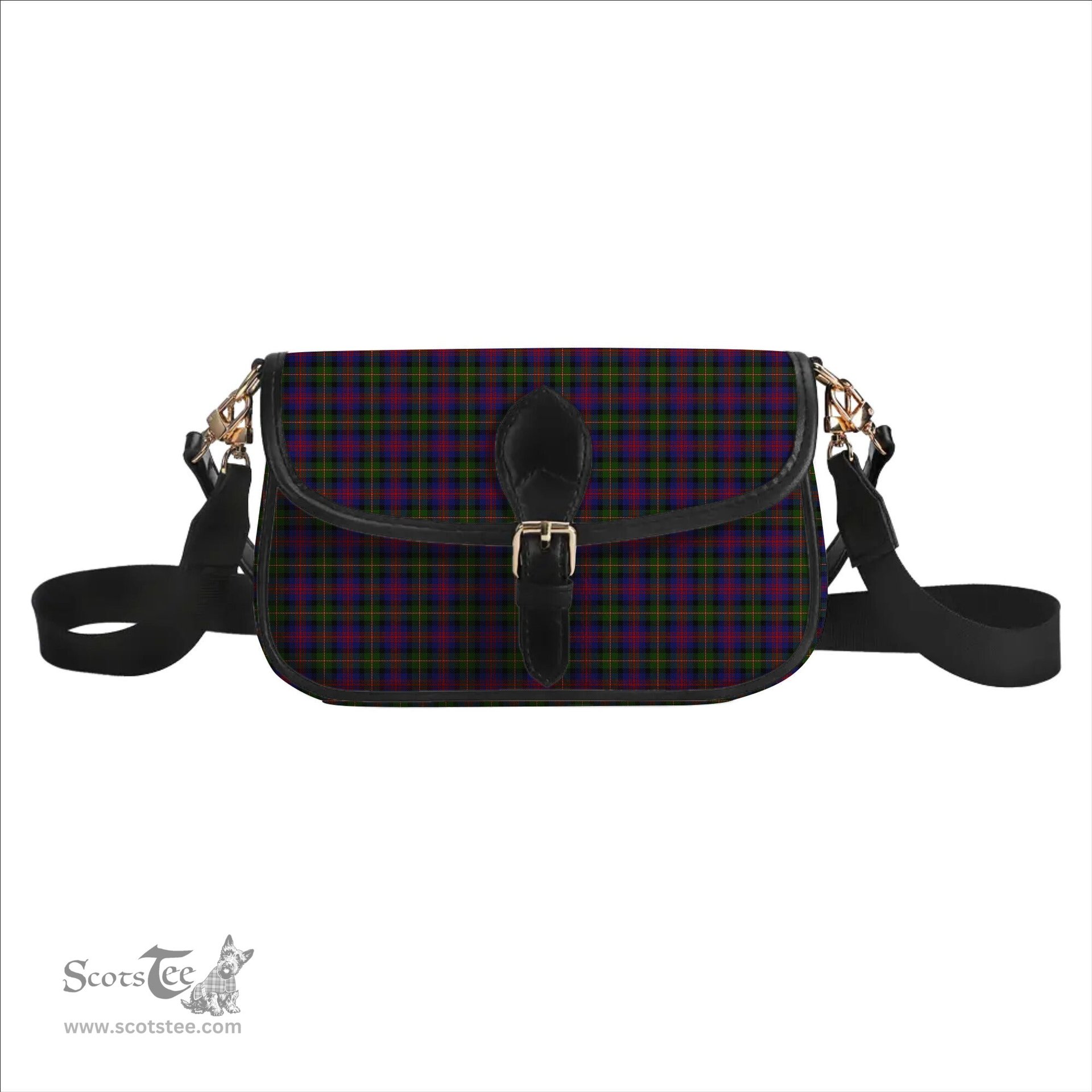 ScotsTee Shop Scottish McLennan Tartan Women's Chain Crossbody Bag Square Bag