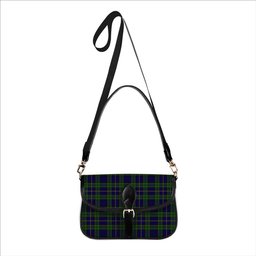 ScotsTee Shop Scottish Mulholland Tartan Women's Chain Crossbody Bag Square Bag