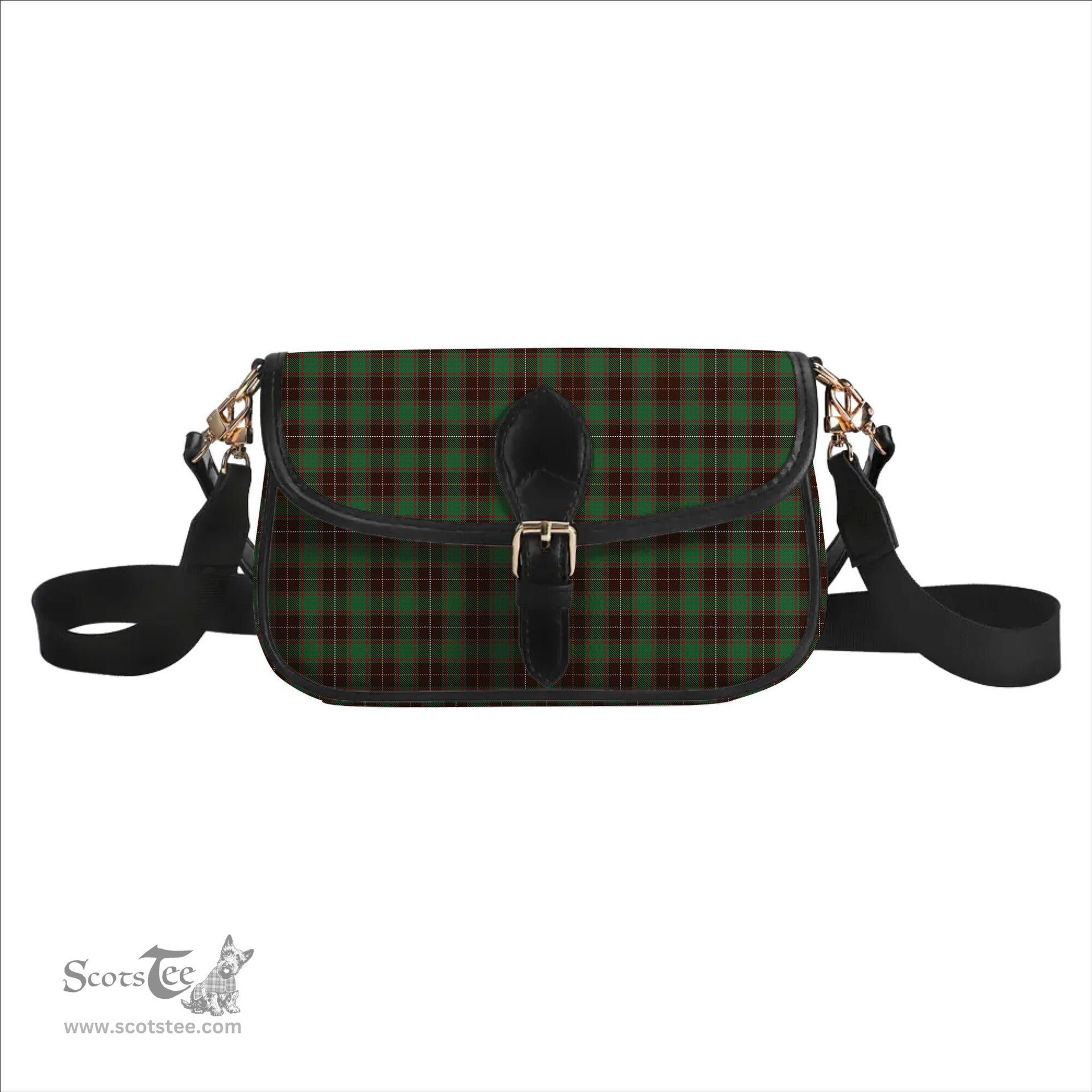 ScotsTee Shop Scottish McPhee Hunting Modern Tartan Women's Chain Crossbody Bag Square Bag