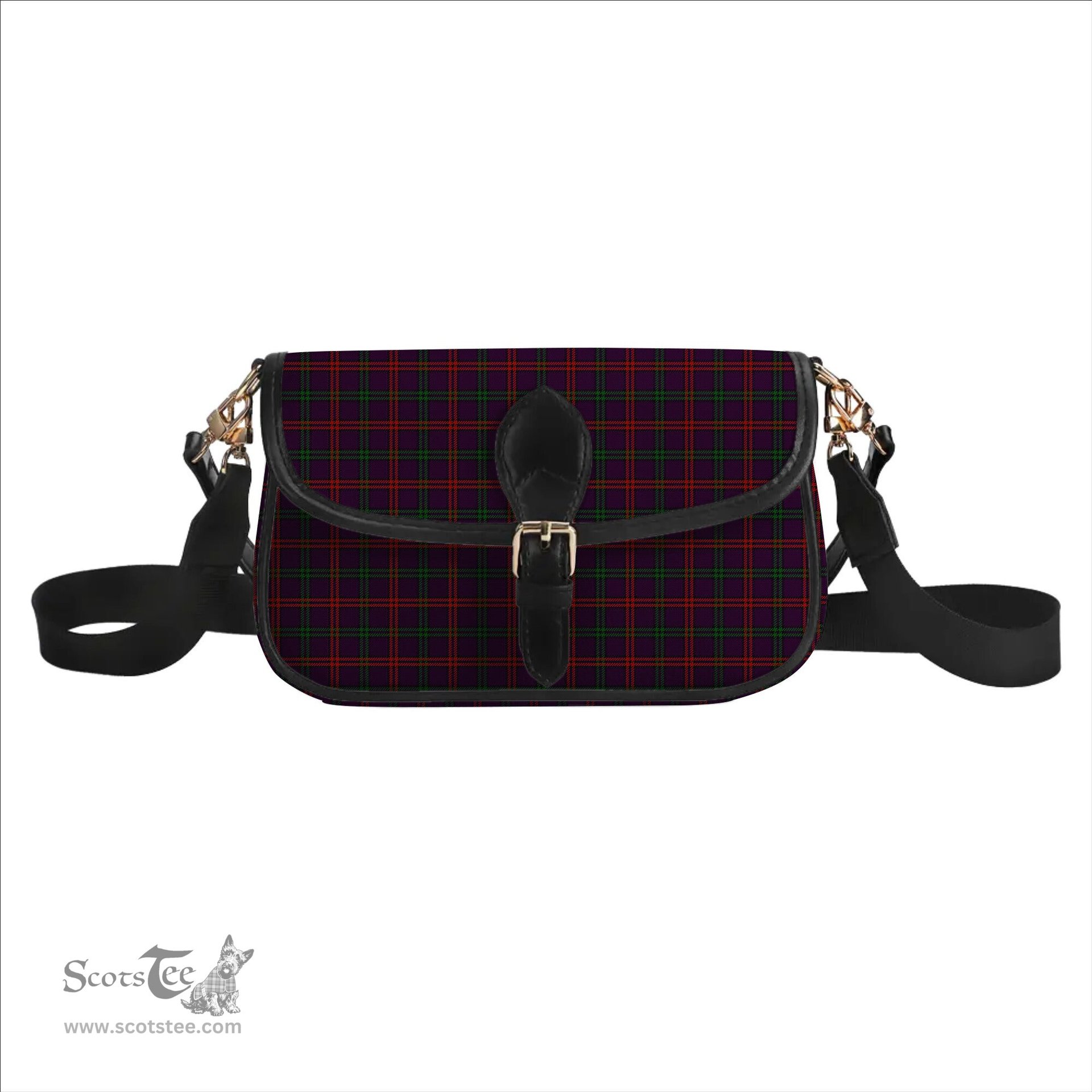 ScotsTee Shop Scottish Montgomrie or Montgomery of Eglinton Tartan Women's Chain Crossbody Bag Square Bag