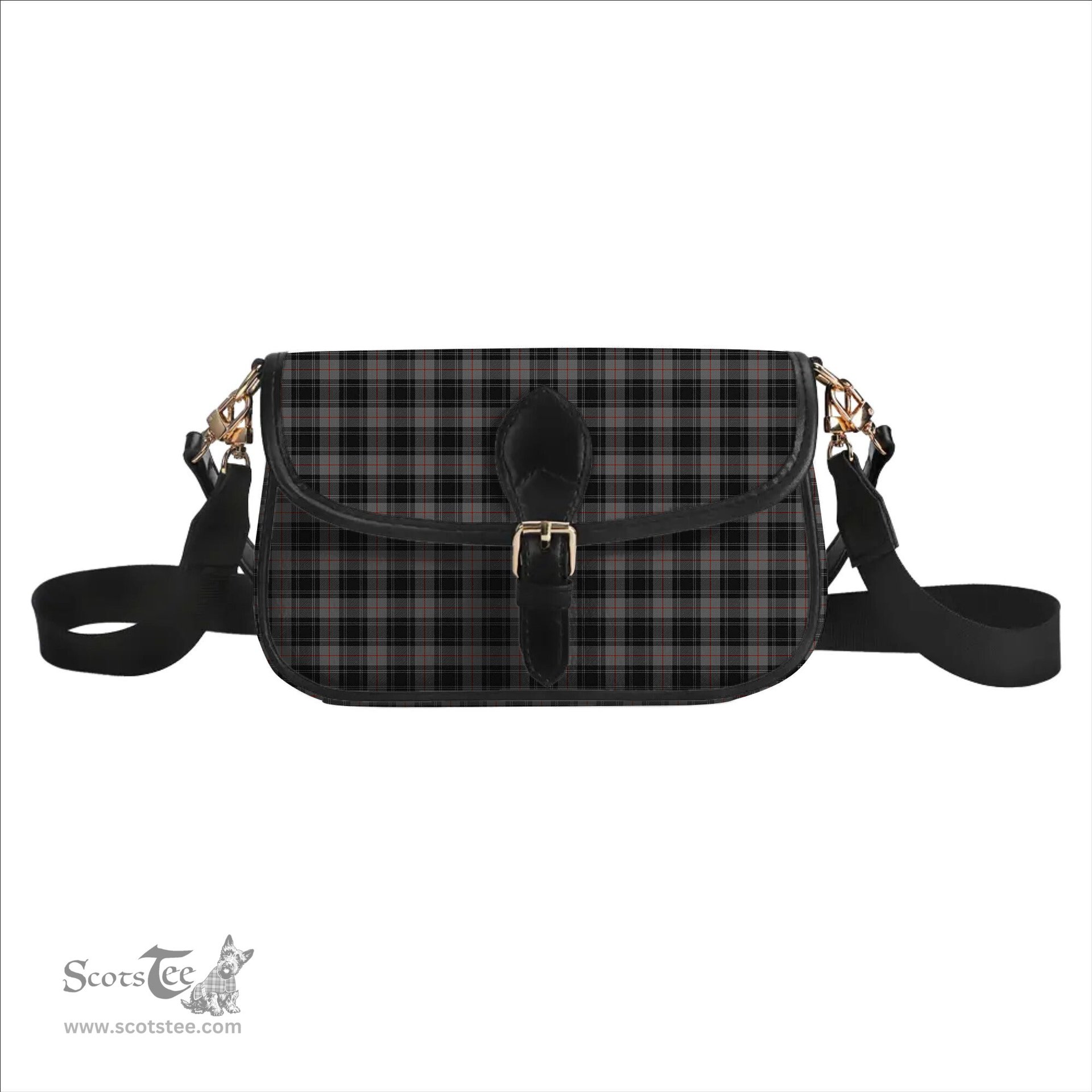 ScotsTee Shop Scottish Moffat 1984 Tartan Women's Chain Crossbody Bag Square Bag