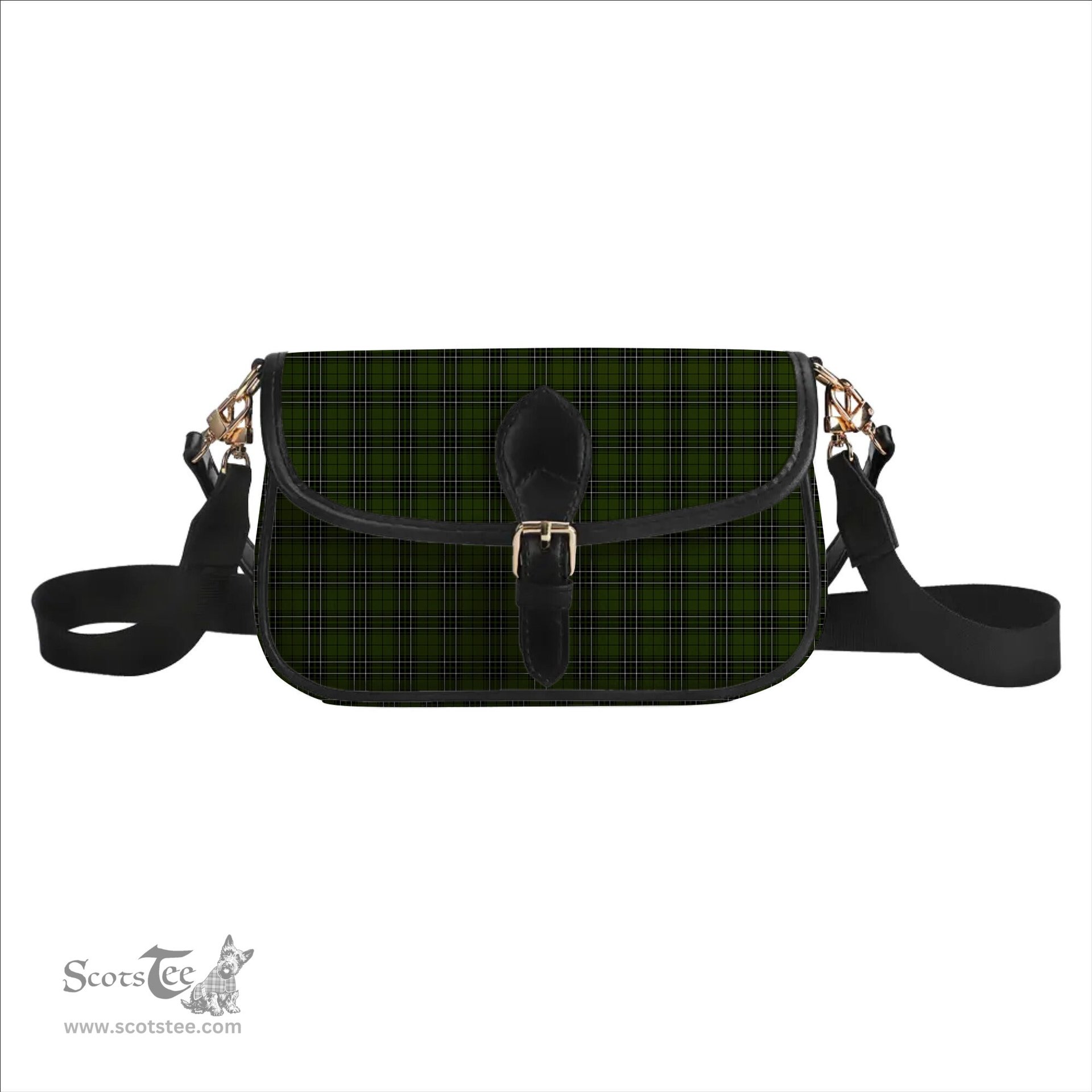 ScotsTee Shop Scottish McLean Hunting Tartan Women's Chain Crossbody Bag Square Bag