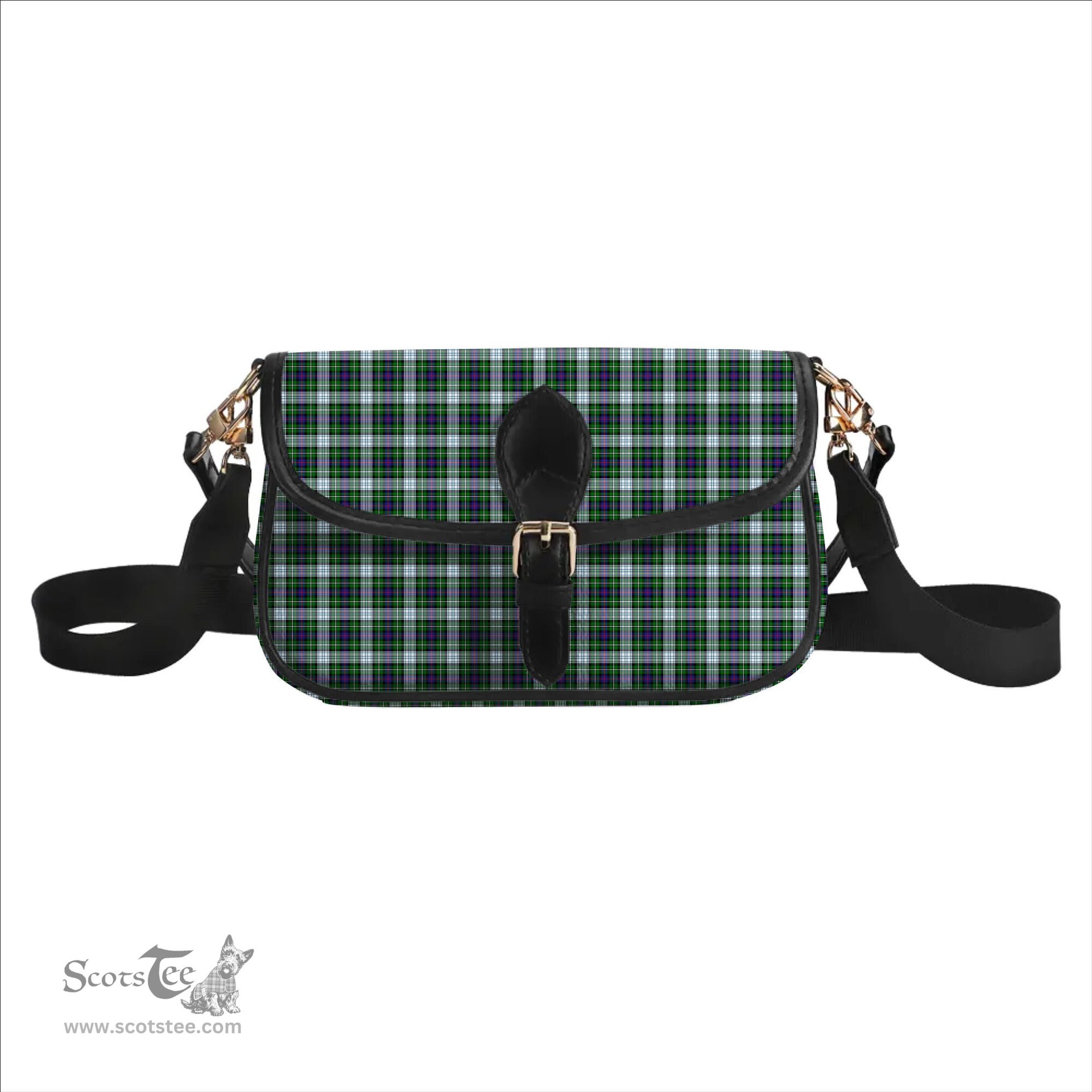 ScotsTee Shop Scottish McKenzie Dress Modern Tartan Women's Chain Crossbody Bag Square Bag