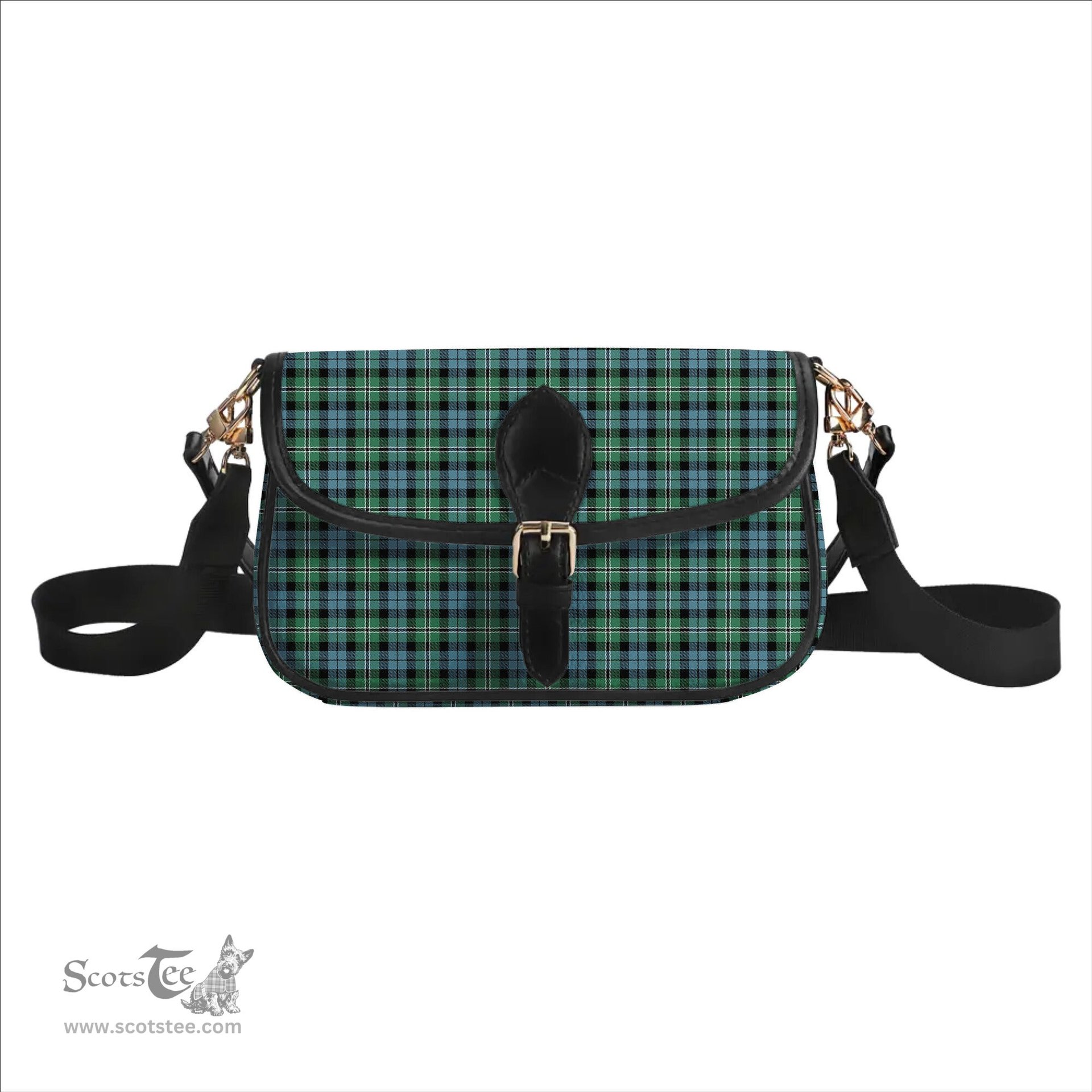 ScotsTee Shop Scottish Melville SC Tartan Women's Chain Crossbody Bag Square Bag