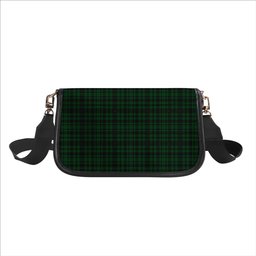 ScotsTee Shop Scottish Menzies Green Tartan Women's Chain Crossbody Bag Square Bag