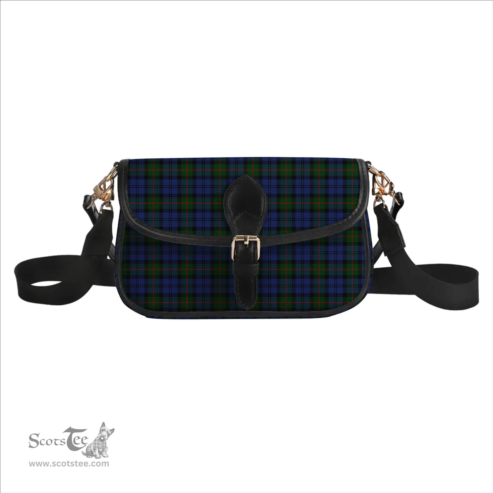 ScotsTee Shop Scottish Murray 1810 Tartan Women's Chain Crossbody Bag Square Bag