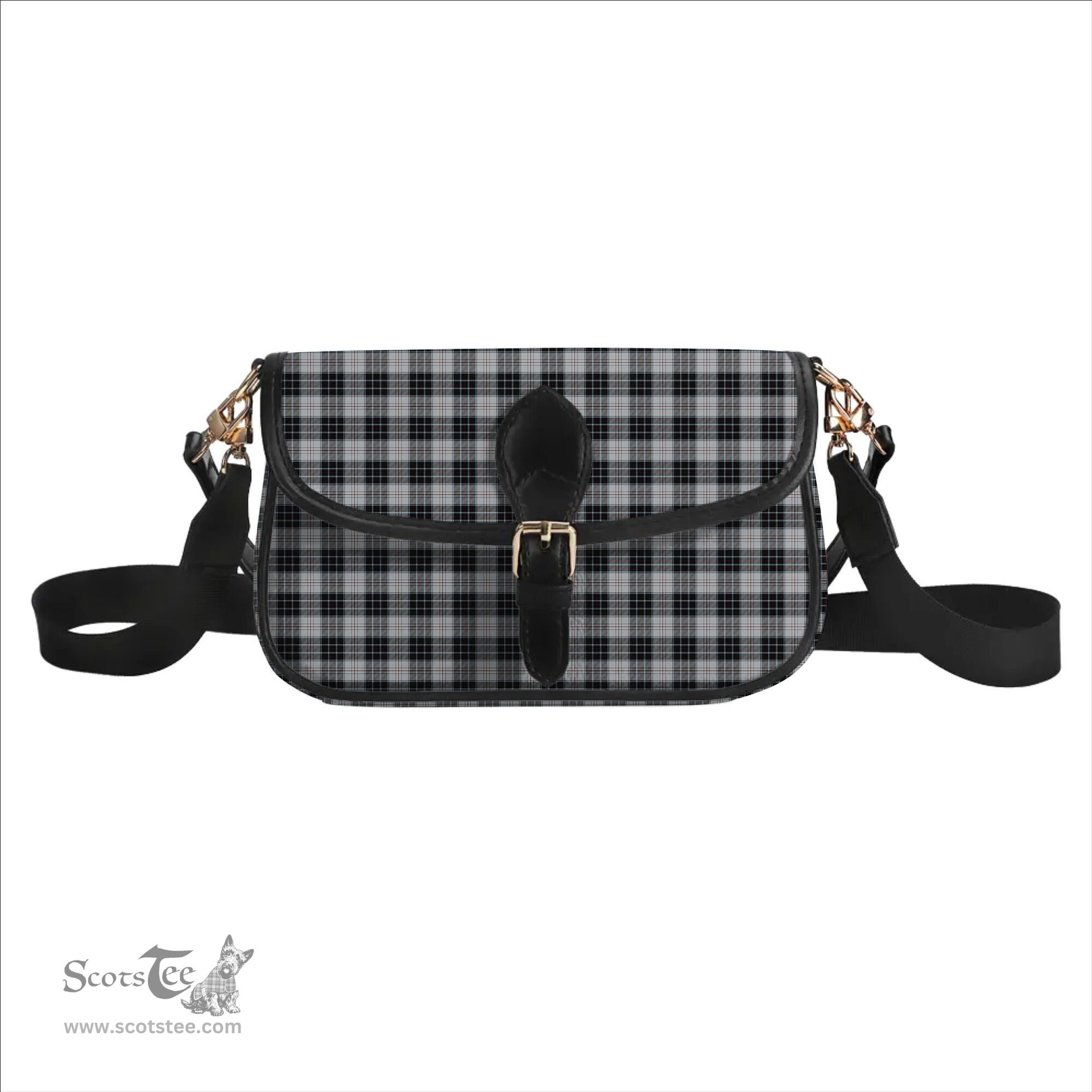 ScotsTee Shop Scottish McRae Dress Tartan Women's Chain Crossbody Bag Square Bag