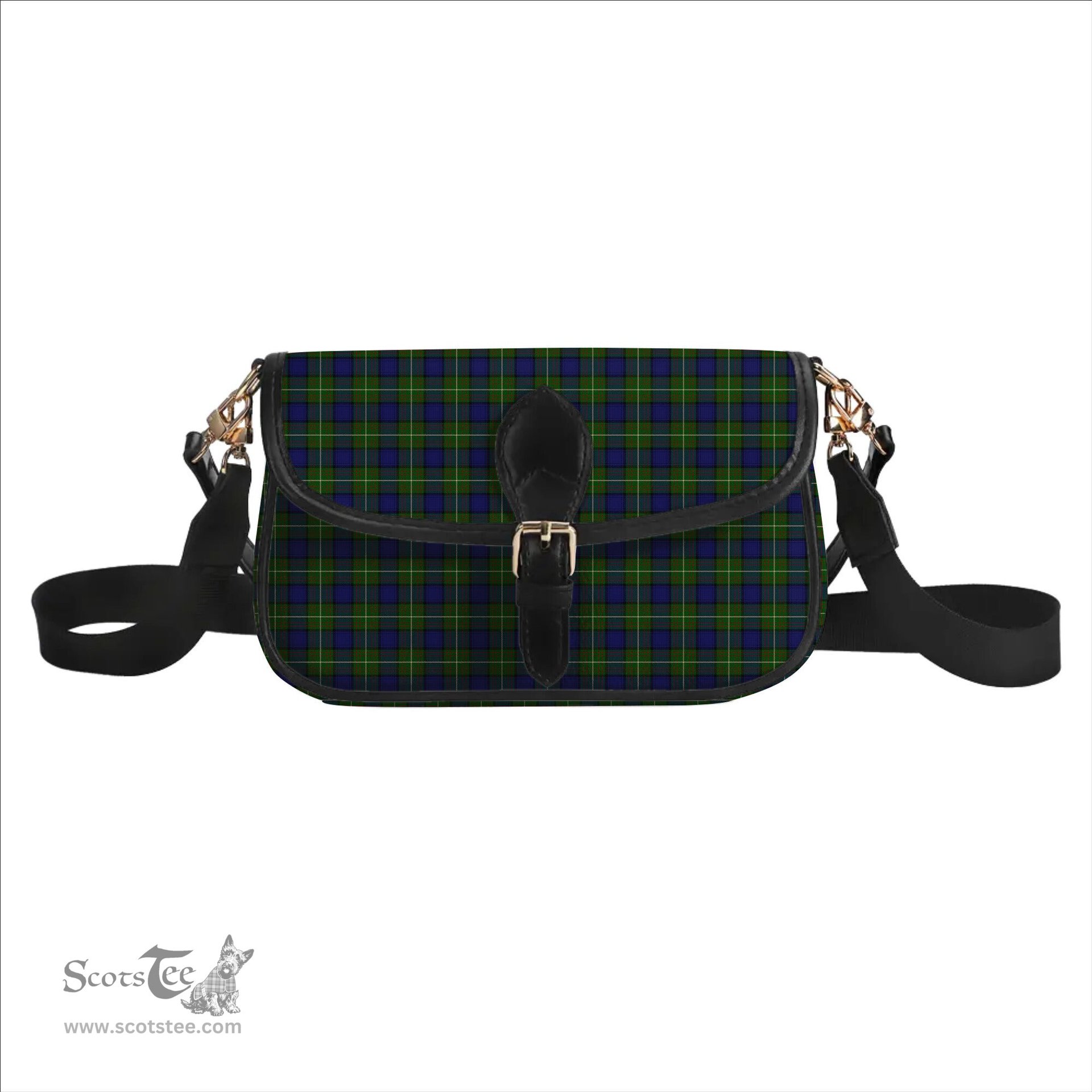 ScotsTee Shop Scottish Mulcahy Tartan Women's Chain Crossbody Bag Square Bag