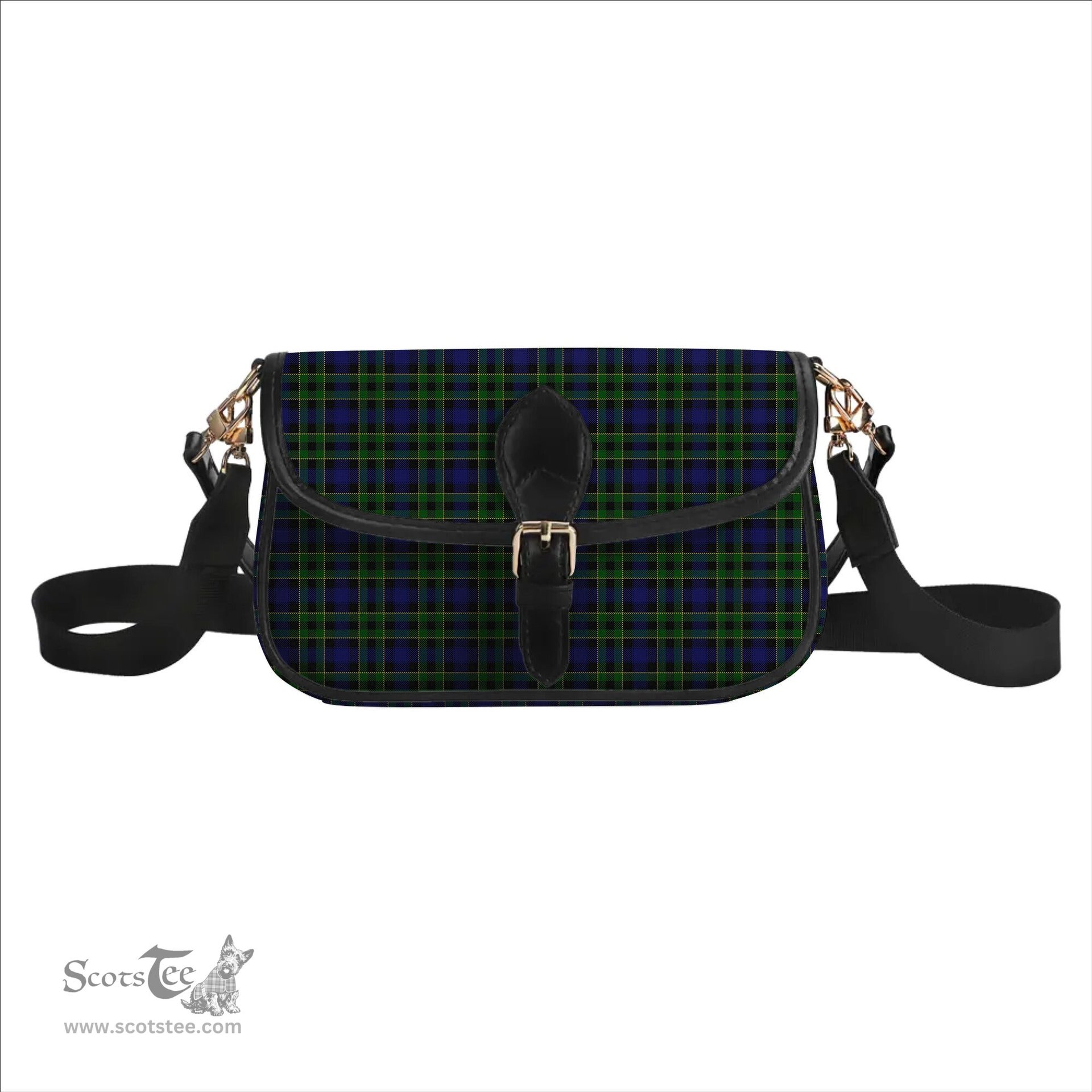 ScotsTee Shop Scottish Mowat Tartan Women's Chain Crossbody Bag Square Bag