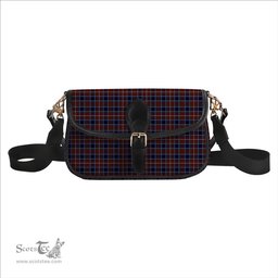 ScotsTee Shop Scottish Moon Georgia USA Tartan Women's Chain Crossbody Bag Square Bag