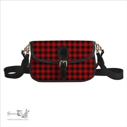 ScotsTee Shop Scottish McIver Tartan Women's Chain Crossbody Bag Square Bag