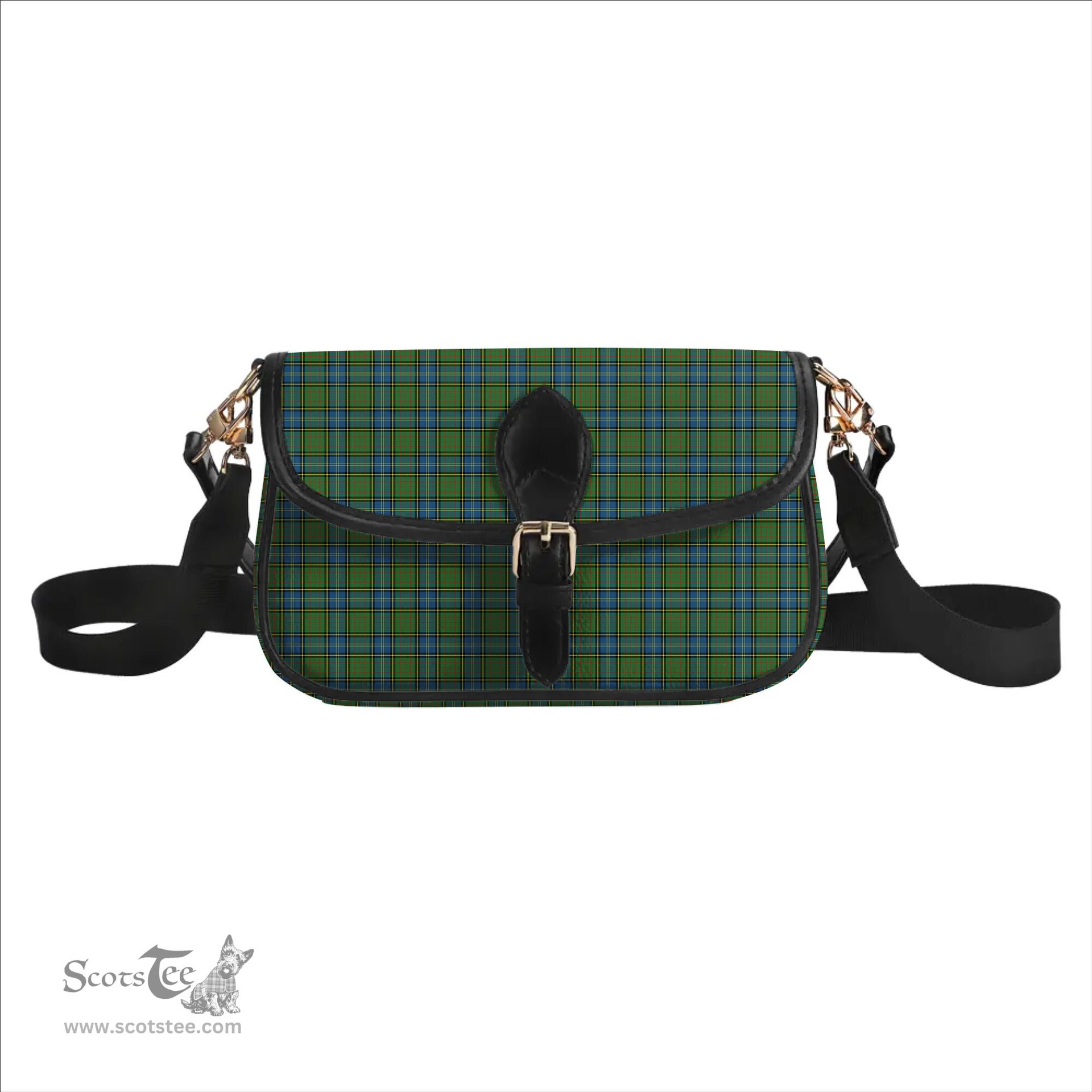 ScotsTee Shop Scottish McMillan Hunting Ancient Tartan Women's Chain Crossbody Bag Square Bag