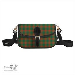 ScotsTee Shop Scottish Menzies Green Ancient Tartan Women's Chain Crossbody Bag Square Bag