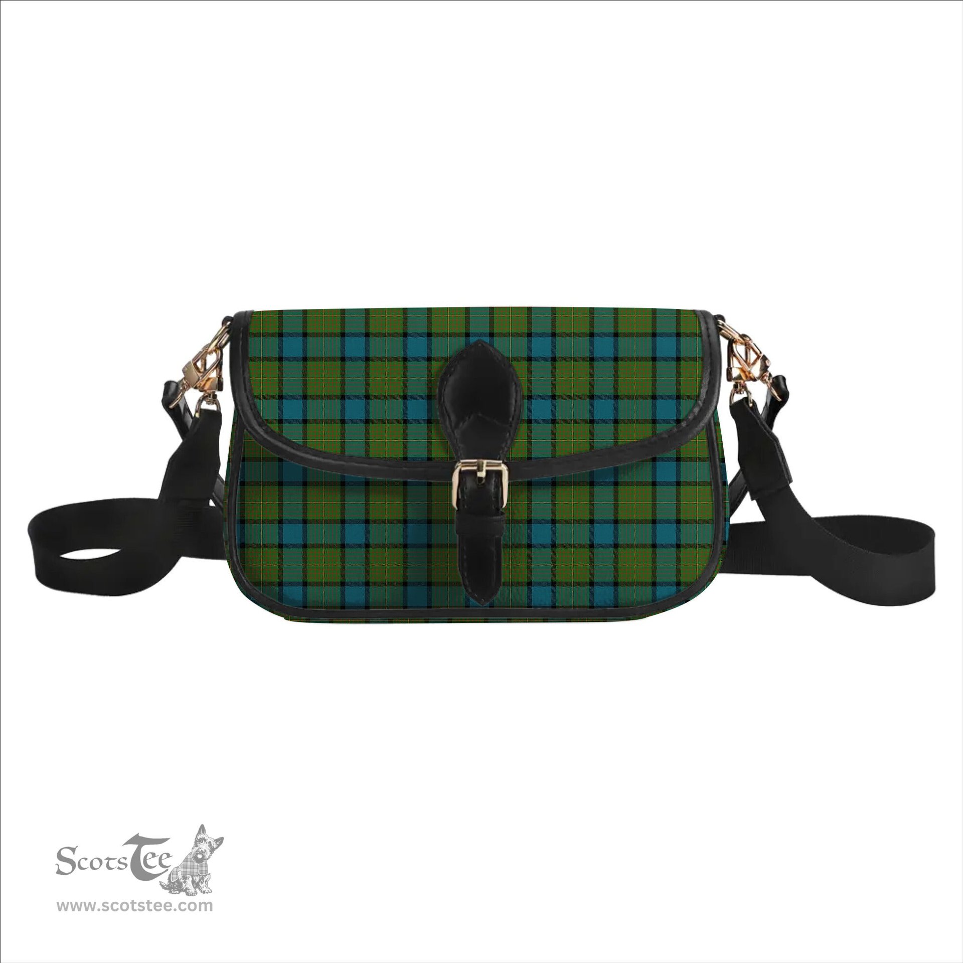 ScotsTee Shop Scottish Moore Ancient Tartan Women's Chain Crossbody Bag Square Bag