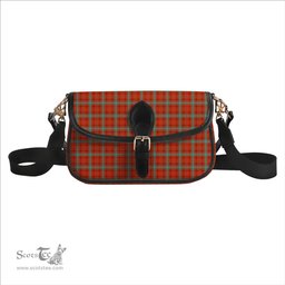 ScotsTee Shop Scottish Morrison Red Ancient Tartan Women's Chain Crossbody Bag Square Bag