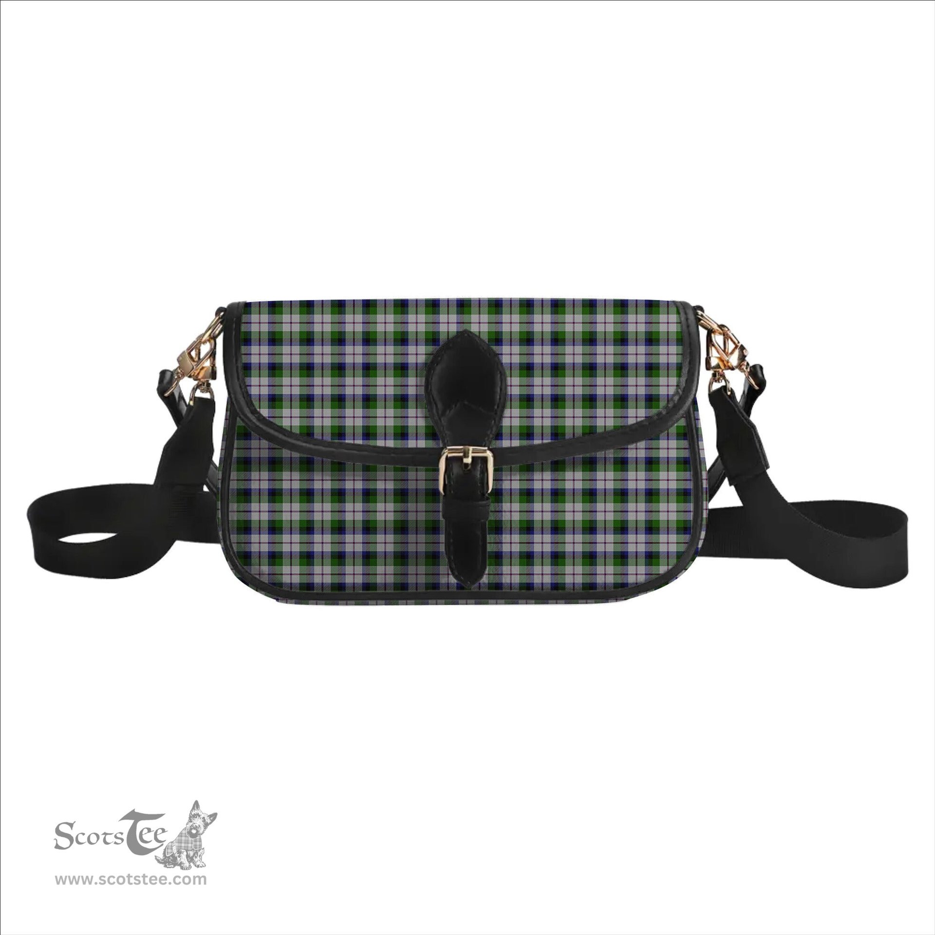 ScotsTee Shop Scottish McNaughton Dress Tartan Women's Chain Crossbody Bag Square Bag