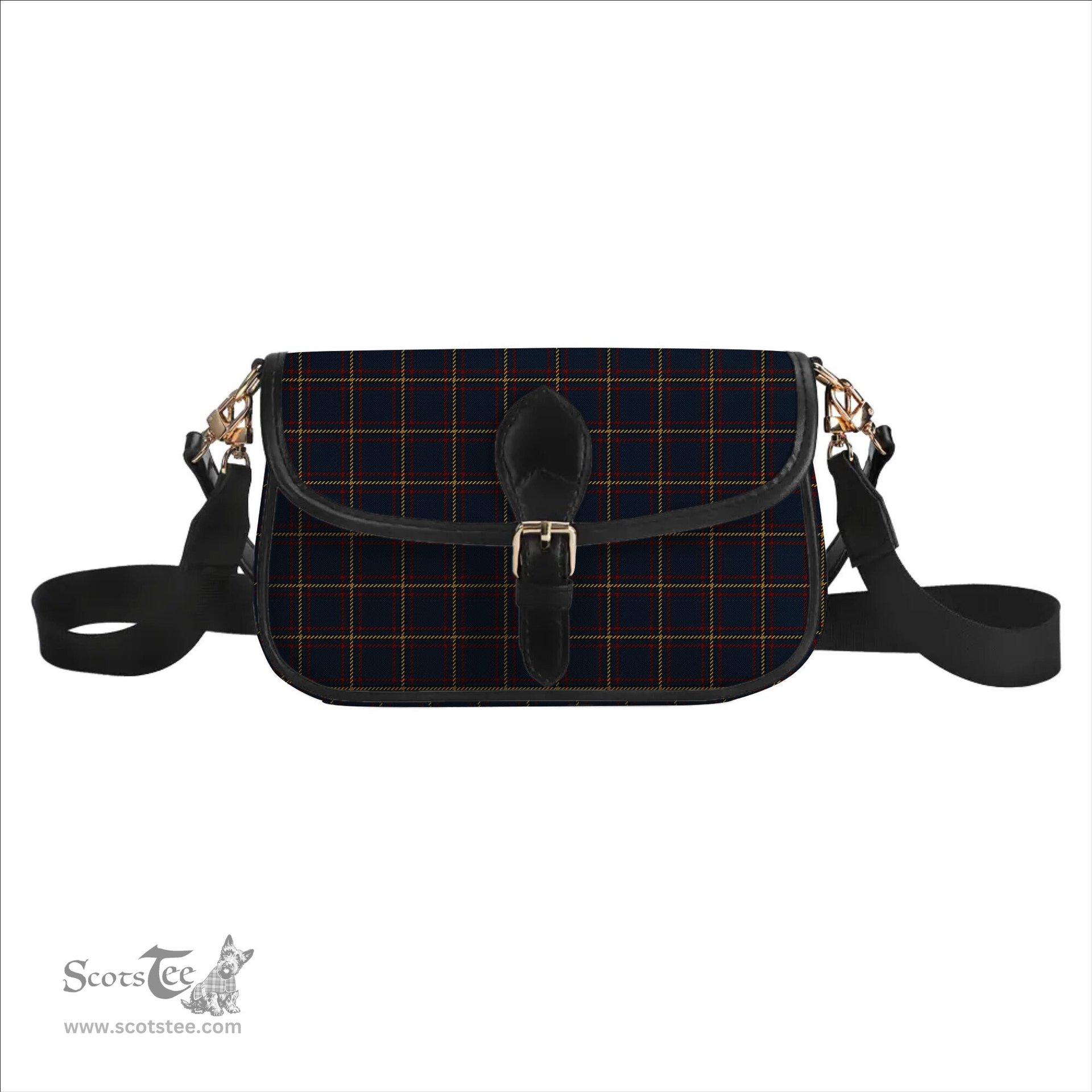ScotsTee Shop Scottish McLaine of Lochbuie Hunting Tartan Women's Chain Crossbody Bag Square Bag