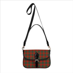 ScotsTee Shop Scottish McPherson of Cluny Ancient Tartan Women's Chain Crossbody Bag Square Bag