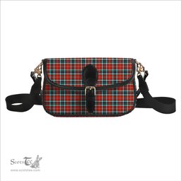 ScotsTee Shop Scottish McTavish Ancient Tartan Women's Chain Crossbody Bag Square Bag