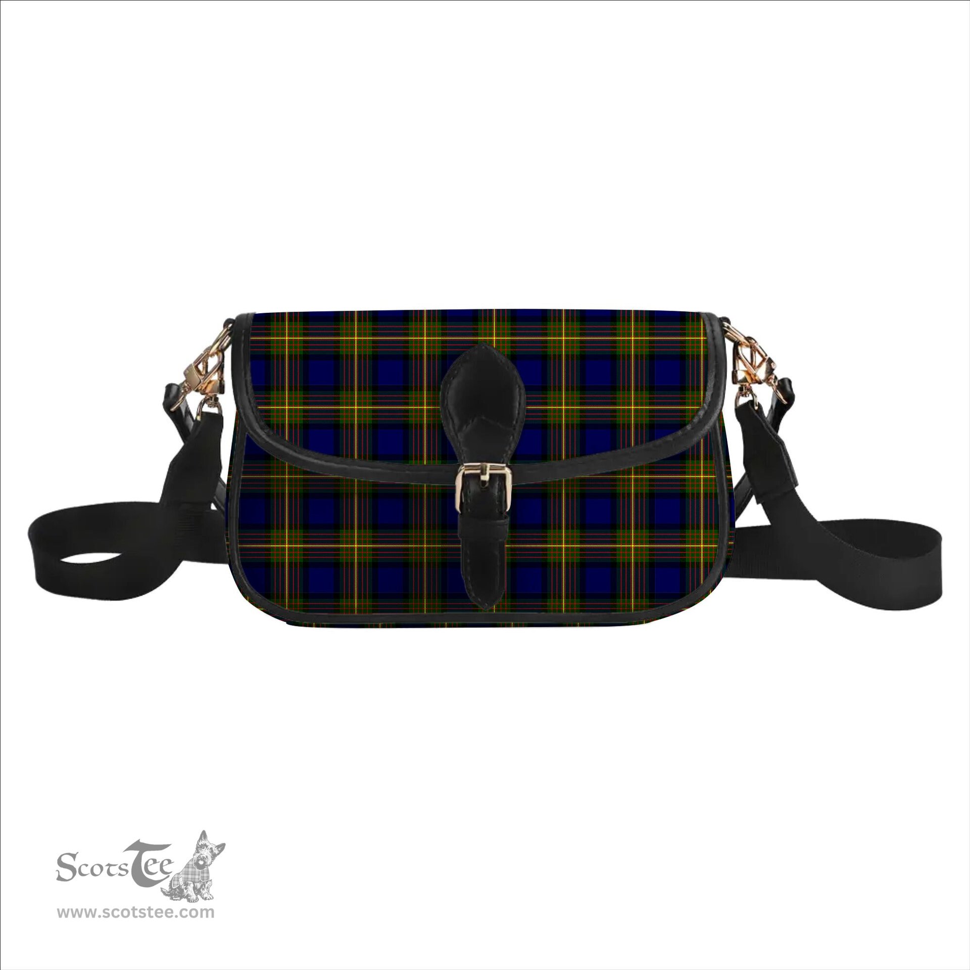 ScotsTee Shop Scottish Muir Tartan Women's Chain Crossbody Bag Square Bag