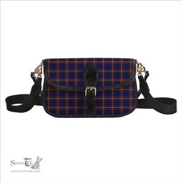 ScotsTee Shop Scottish McLaine of Lochbuie Hunting Modern Tartan Women's Chain Crossbody Bag Square Bag