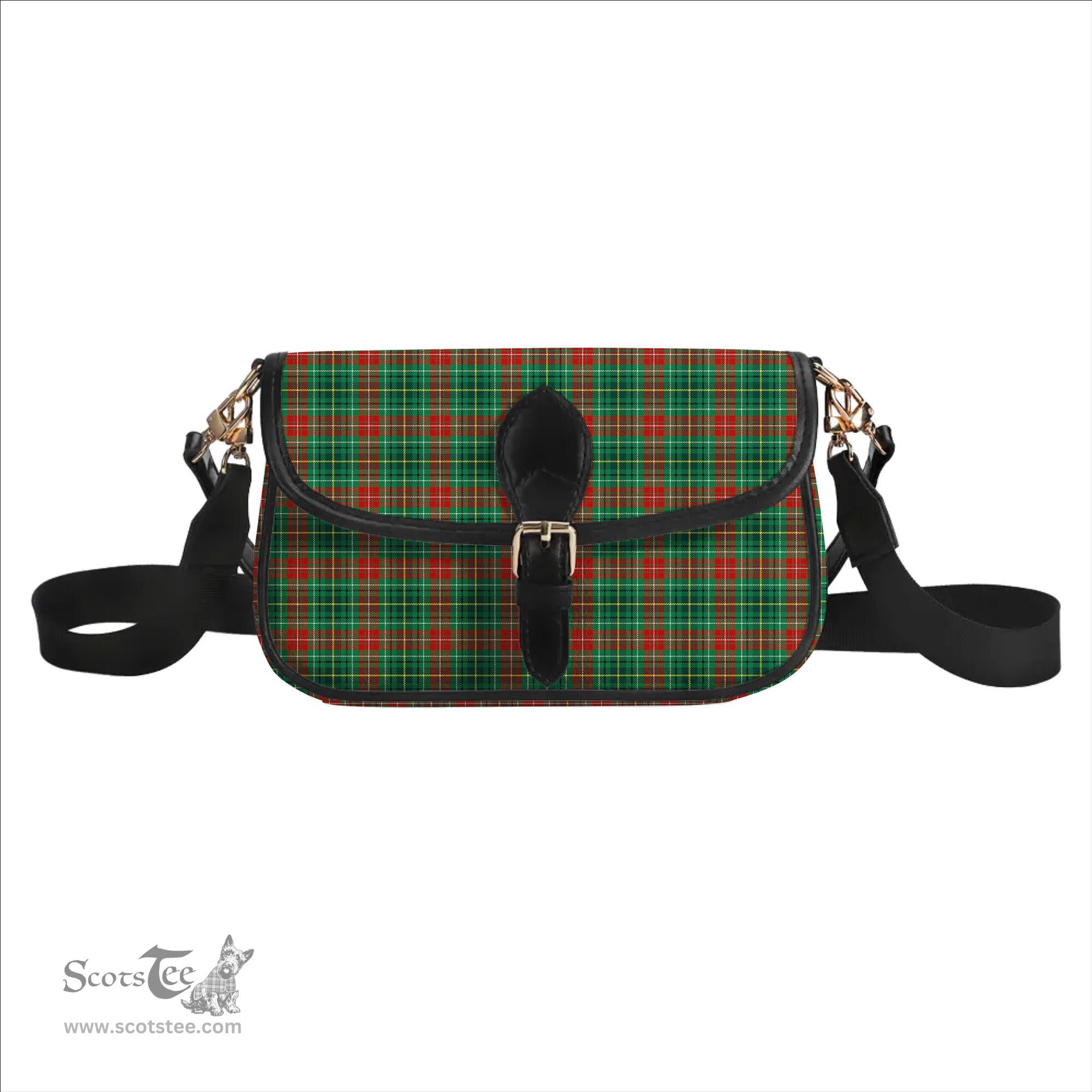 ScotsTee Shop Scottish Muirhead Modern Tartan Women's Chain Crossbody Bag Square Bag