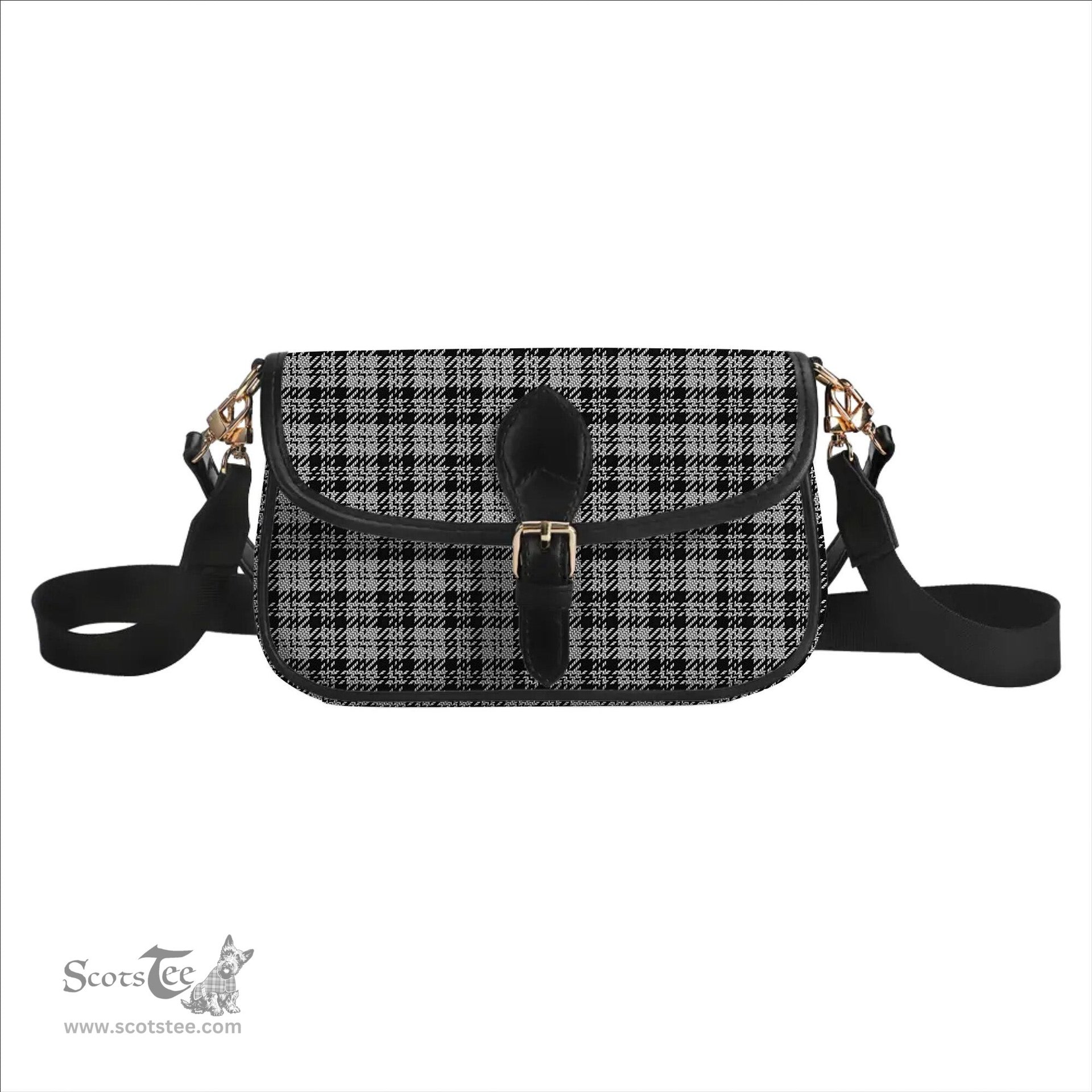 ScotsTee Shop Scottish Scott Abbreviated Tartan Women's Chain Crossbody Bag Square Bag