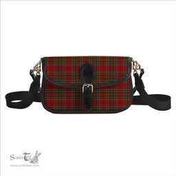ScotsTee Shop Scottish Stewart of Galloway Tartan Women's Chain Crossbody Bag Square Bag