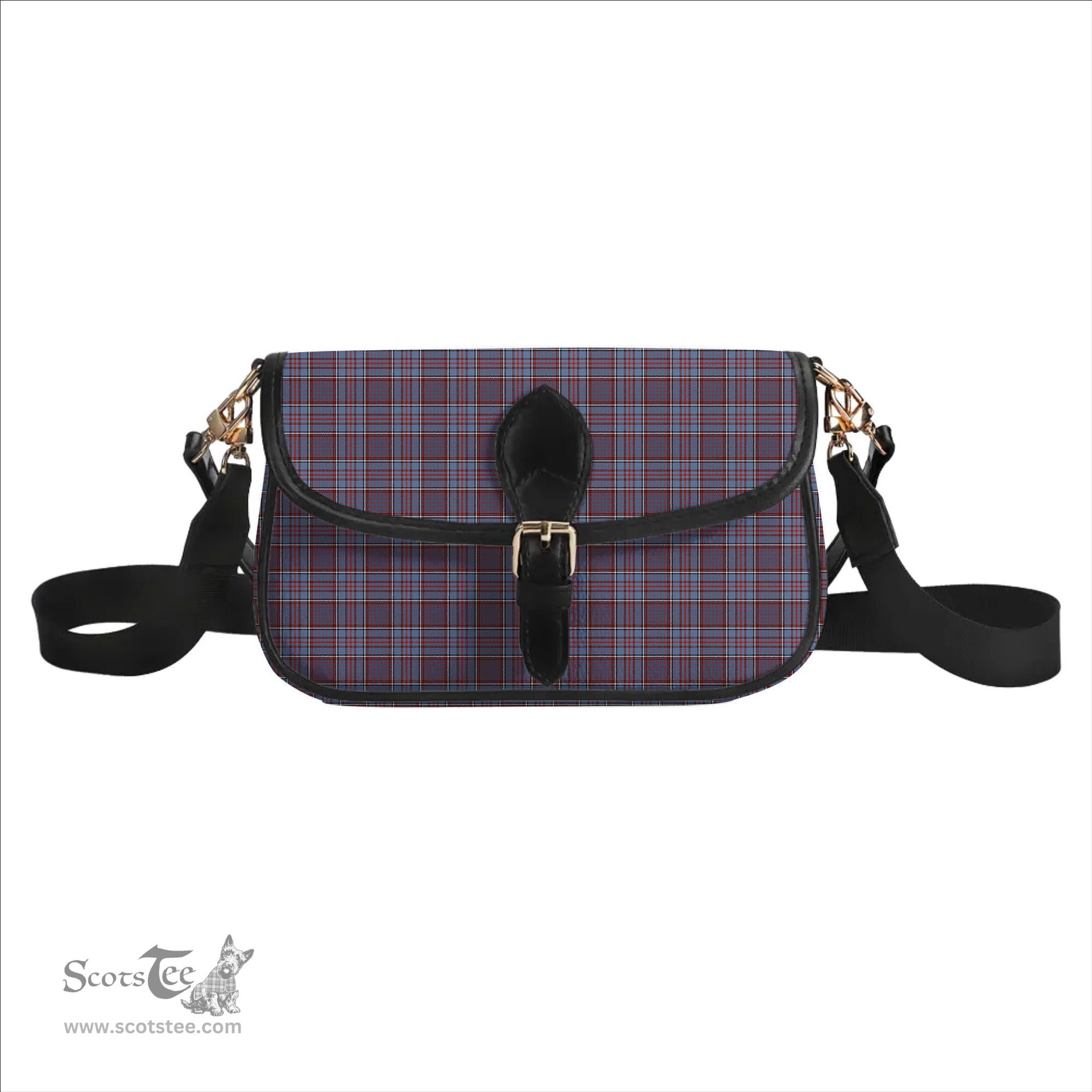 ScotsTee Shop Scottish Royal Canadian Air Force Ancient Tartan Women's Chain Crossbody Bag Square Bag