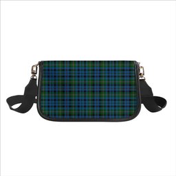 ScotsTee Shop Scottish Stevenson Hunting Red Stripe Tartan Women's Chain Crossbody Bag Square Bag