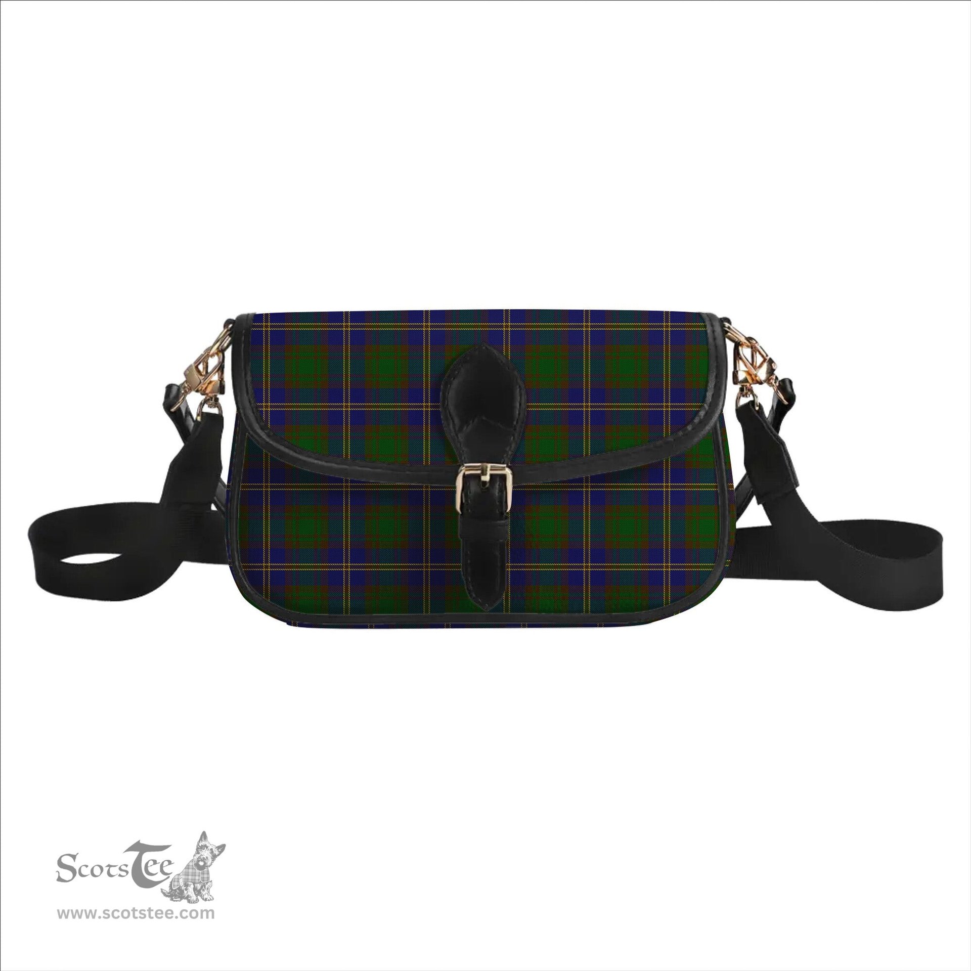 ScotsTee Shop Scottish Strang of Balkaskie Tartan Women's Chain Crossbody Bag Square Bag