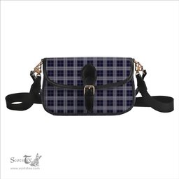 ScotsTee Shop Scottish Yokohama Takashimaya Blue Tartan Women's Chain Crossbody Bag Square Bag
