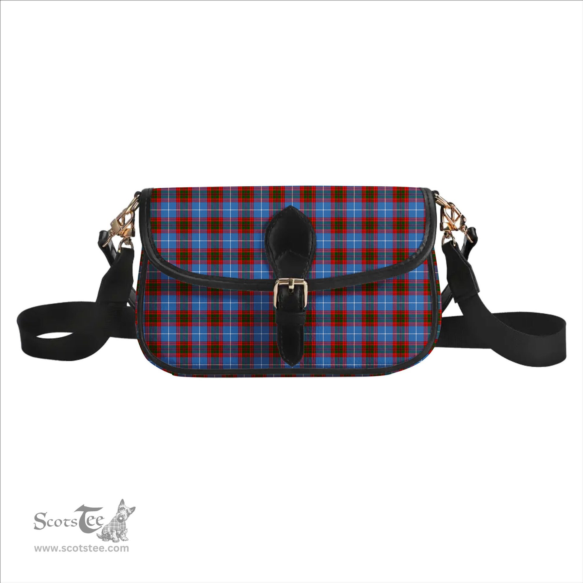 ScotsTee Shop Scottish Newton Tartan Women's Chain Crossbody Bag Square Bag