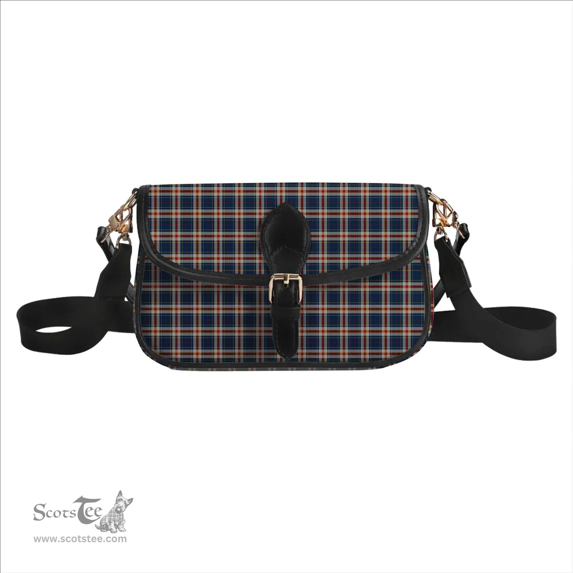 ScotsTee Shop Scottish Yusra (Malay) Tartan Women's Chain Crossbody Bag Square Bag