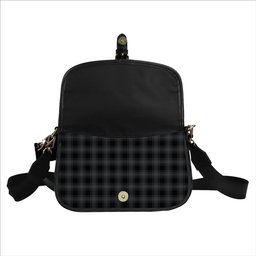 ScotsTee Shop Scottish Stewart Mourning Originaux Ancient Clan Tartan Women's Chain Crossbody Bag Square Bag