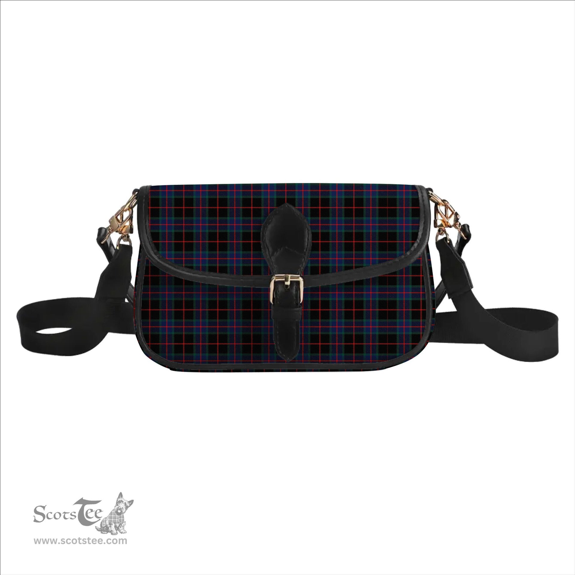 ScotsTee Shop Scottish Nairn Modern Tartan Women's Chain Crossbody Bag Square Bag