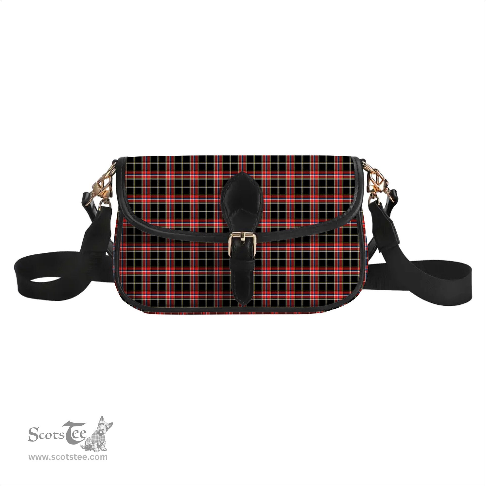 ScotsTee Shop Scottish Norwegian Night Tartan Women's Chain Crossbody Bag Square Bag