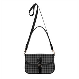 ScotsTee Shop Scottish Stewart Mourning 3 Tartan Women's Chain Crossbody Bag Square Bag