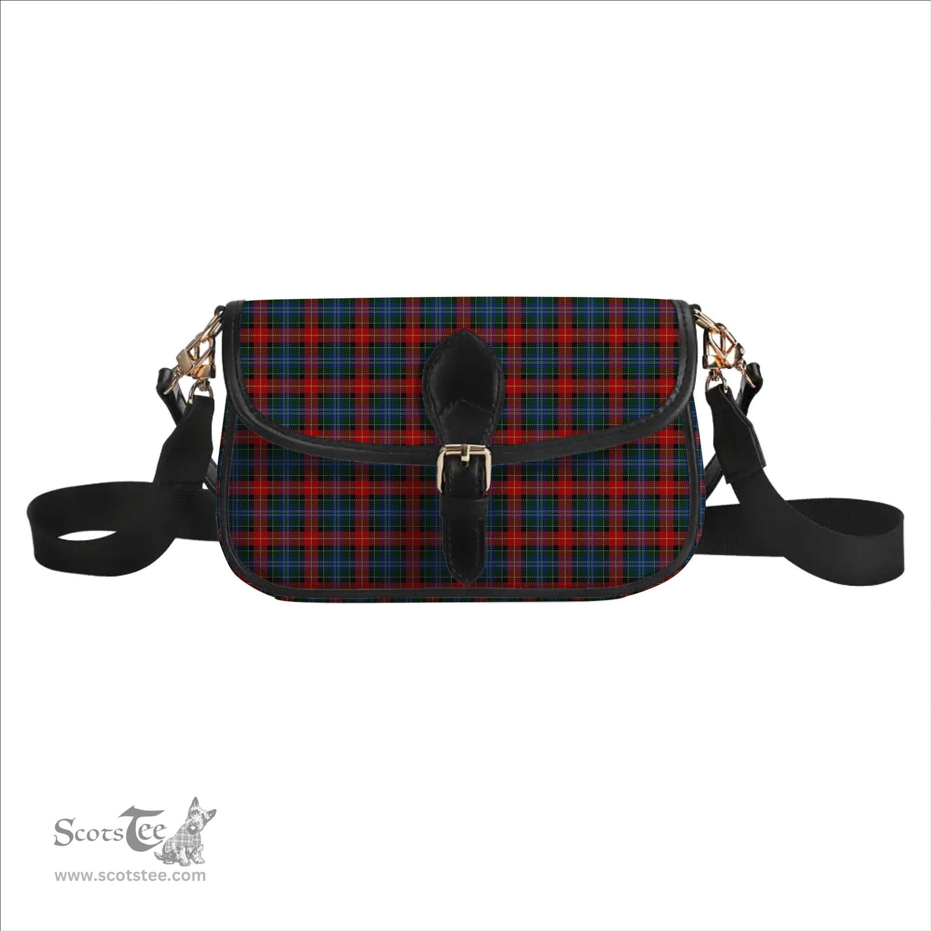 ScotsTee Shop Scottish Teall of Teallach Tartan Women's Chain Crossbody Bag Square Bag