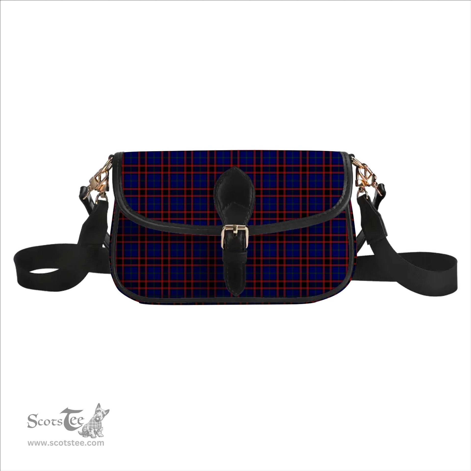 ScotsTee Shop Scottish Wedderburn Tartan Women's Chain Crossbody Bag Square Bag