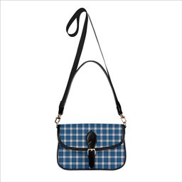 ScotsTee Shop Scottish Strathclyde District Tartan Women's Chain Crossbody Bag Square Bag
