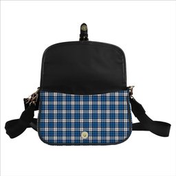 ScotsTee Shop Scottish Strathclyde District Tartan Women's Chain Crossbody Bag Square Bag